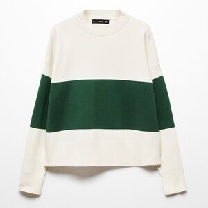 Mango Oversized Striped Sweater